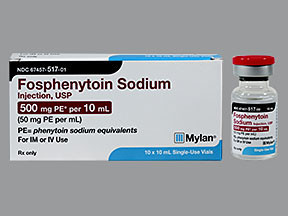 FOSPHENYTOIN 500 MG PE/10 ML