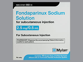 FONDAPARINUX 2.5 MG/0.5 ML SYR