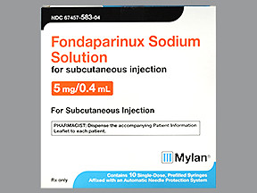 FONDAPARINUX 5 MG/0.4 ML SYR