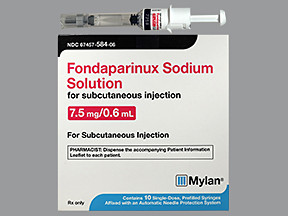 FONDAPARINUX 7.5 MG/0.6 ML SYR