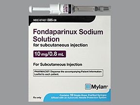 FONDAPARINUX 10 MG/0.8 ML SYR