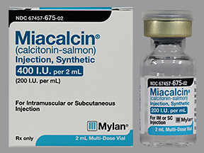 MIACALCIN 400 UNIT/2 ML VIAL