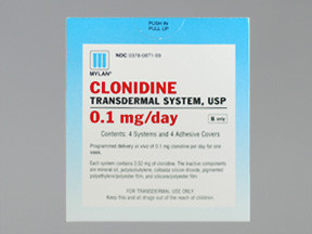 CLONIDINE 0.1 MG/DAY PATCH