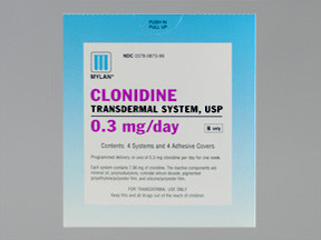 CLONIDINE 0.3 MG/DAY PATCH