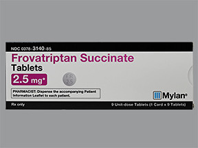 FROVATRIPTAN SUCC 2.5 MG TAB