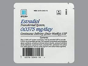 ESTRADIOL TDS 0.0375 MG/DAY
