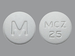 MECLIZINE 25 MG TABLET