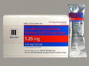 LEVALBUTEROL CONC 1.25 MG/0.5