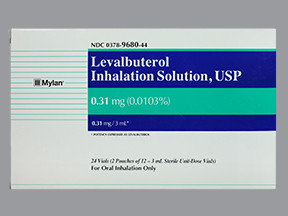 LEVALBUTEROL 0.31 MG/3 ML SOL