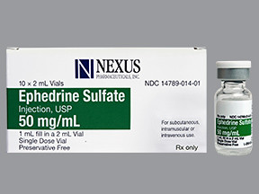 EPHEDRINE SULFATE 50 MG/ML VL