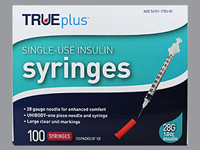 TRUEPLUS SYR 1 ML 28GX1/2"