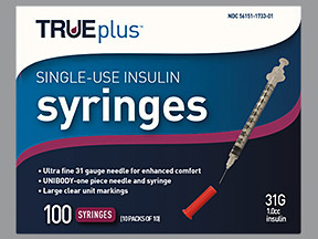 TRUEPLUS SYR 1 ML 31GX5/16"