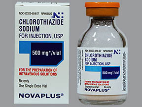 CHLOROTHIAZIDE SOD 500 MG VIAL