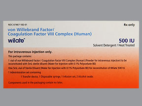 WILATE 500-500 UNIT VIAL