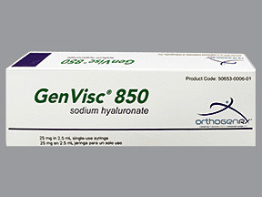 GENVISC 850 25 MG/2.5 ML SYR