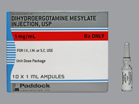 DIHYDROERGOTAMINE 1 MG/ML AMP