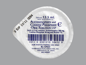 ACETAMINOPHEN-CODEINE 300-30 MG/12.5 ML