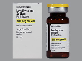 LEVOTHYROXINE 500 MCG VIAL