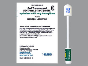 FENTANYL CITRATE OTFC 400 MCG