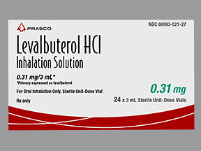 LEVALBUTEROL 0.31 MG/3 ML SOL