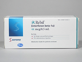 REBIF 44 MCG/0.5 ML SYRINGE