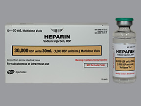 HEPARIN SODIUM 30,000 UNIT/30 ML (1,000 UNIT/ML) VIAL