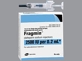 FRAGMIN 2,500 UNITS/0.2 ML SYR