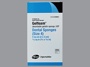 GELFOAM DENTAL SPONGE SZ 4