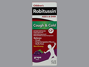 ROBITUSSIN COUGH-COLD CF LIQ