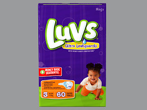 LUVS SIZE 3 DIAPERS