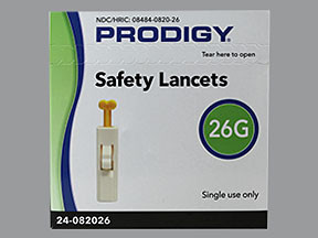 PRODIGY SAFETY 26G LANCETS