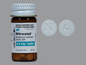 NITROSTAT 0.4 MG TABLET SL