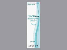 CLODERM 0.1% CREAM PUMP