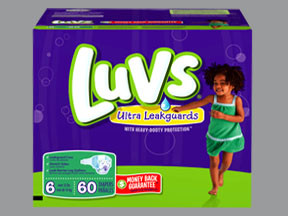 LUVS SIZE 6 DIAPERS