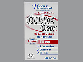 COLACE CLEAR 50 MG SOFTGEL