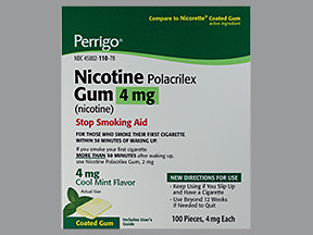 NICOTINE 4 MG CHEWING GUM