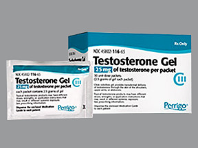 TESTOSTERONE 25 MG/2.5 GM PKT