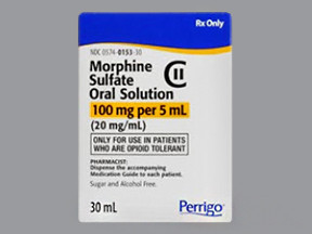 MORPHINE SULF 100 MG/5 ML SOLN