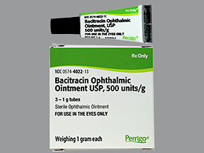 BACITRACIN 500 UNIT/GM OPHTHALMIC OINTMENT