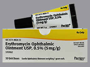 ERYTHROMYCIN 0.5% EYE OINTMENT