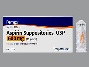 ASPIRIN 600 MG SUPPOSITORY