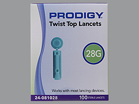 PRODIGY TWIST TOP 28G LANCET