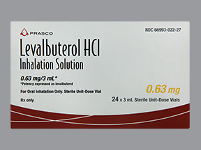 LEVALBUTEROL 0.63 MG/3 ML SOL