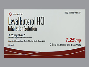 LEVALBUTEROL 1.25 MG/3 ML SOL