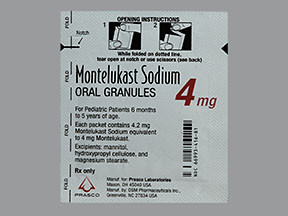 MONTELUKAST SOD 4 MG GRANULES