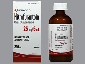 NITROFURANTOIN 25 MG/5 ML SUSP