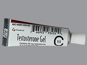 TESTOSTERONE 50 MG/5 GRAM GEL