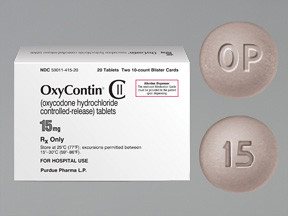 OXYCONTIN 15 MG TABLET