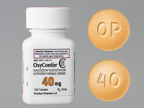 OXYCONTIN 40 MG TABLET