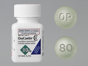 OXYCONTIN 80 MG TABLET